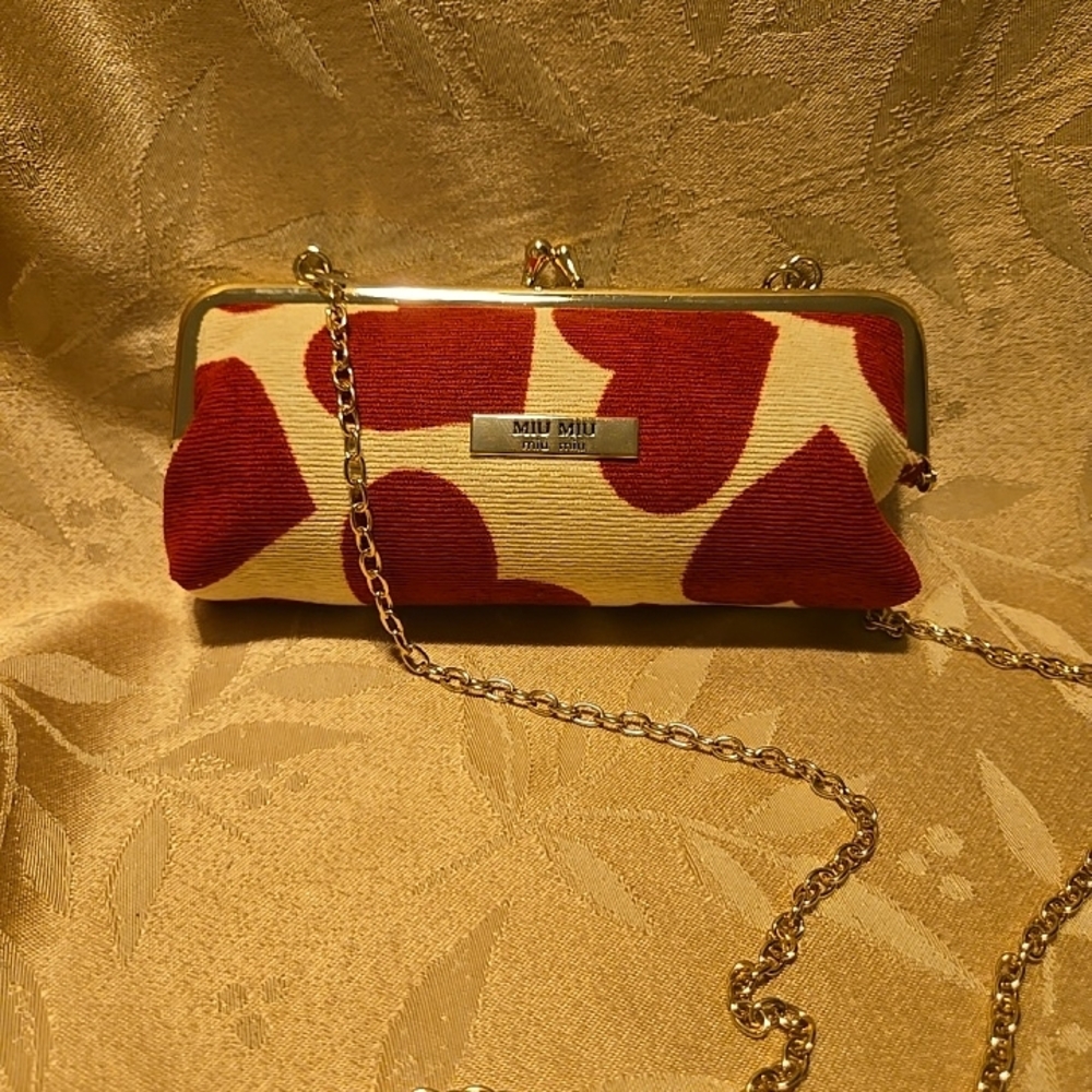Miu Miu Red and Cream Women's Bag GWP Valentine